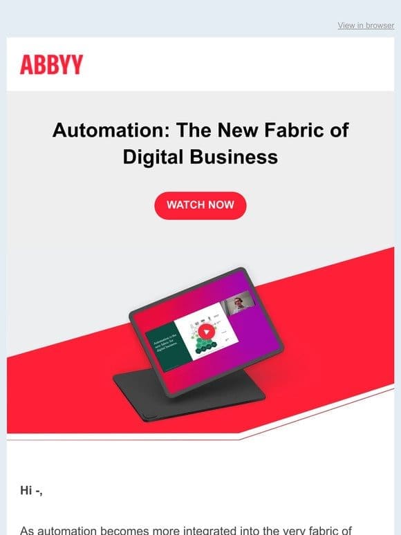 Dive into the automation fabric with Forrester analyst Bernhard Schaffrik