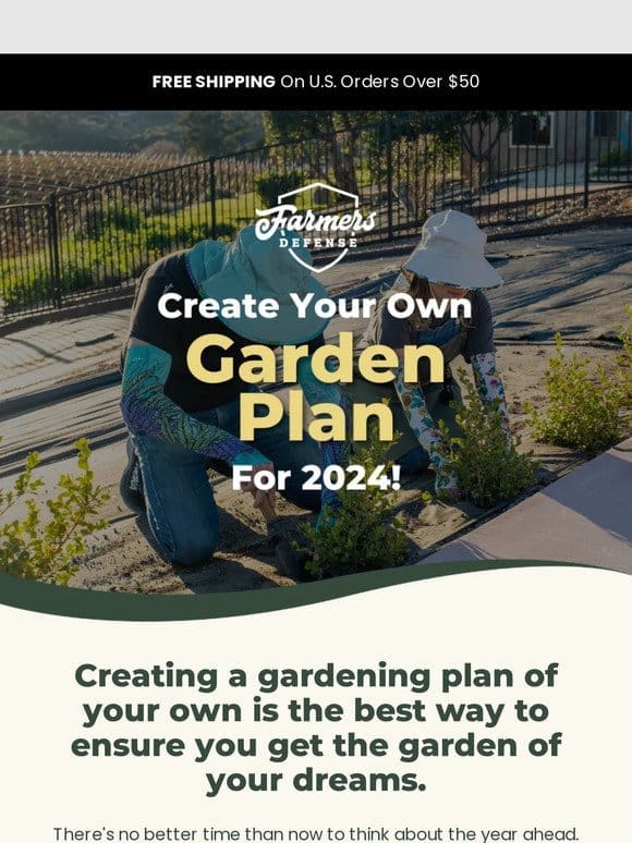 Do you have a gardening plan for 2024， farmer?