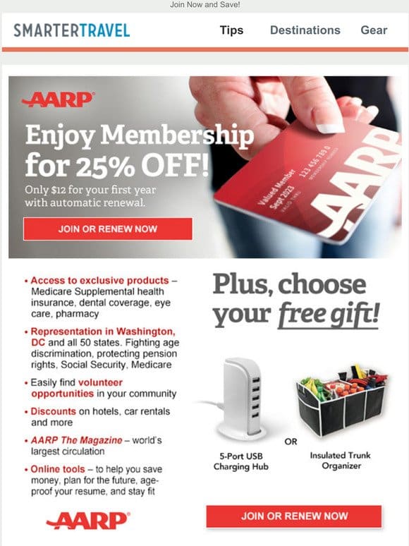 Don’t Forget: September Offer from AARP