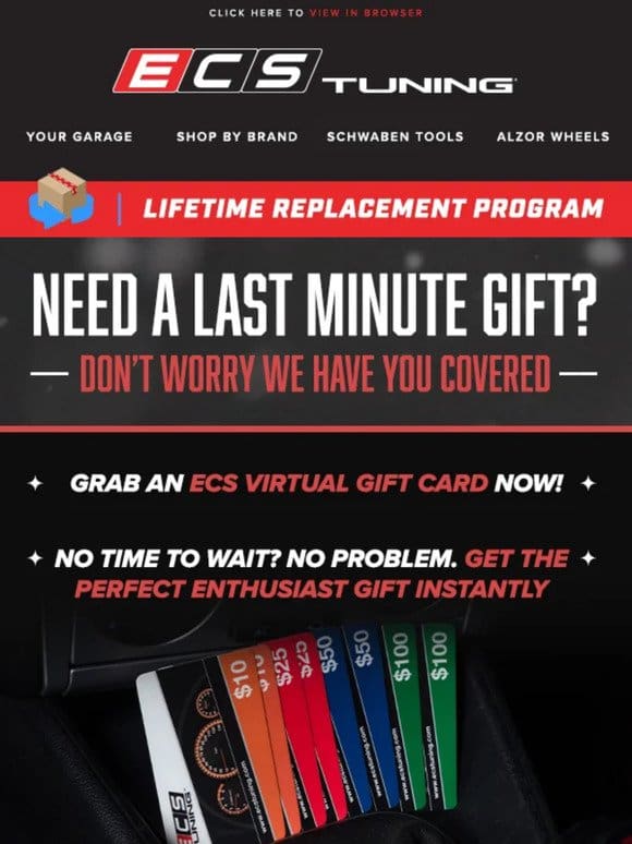 Don’t Forget The Enthusiast In Your Life – Last Minute Virtual Gift Cards