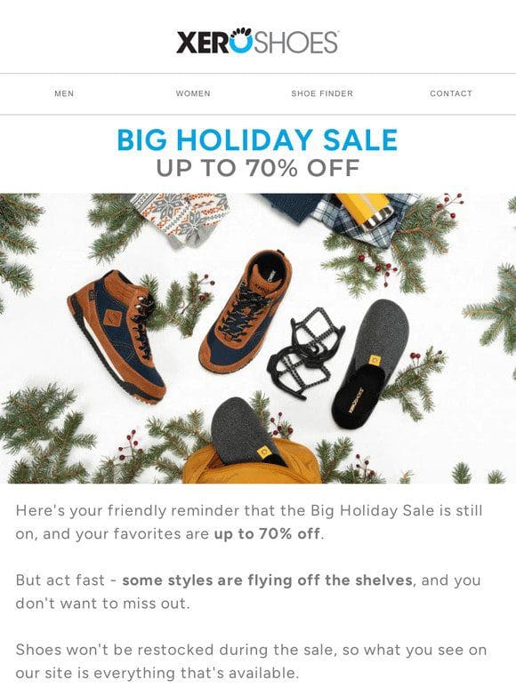 Don’t Miss Our Biggest Sale – Up to 70% Off Xero Shoes
