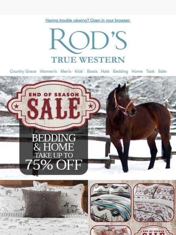 Don’t Miss Out! Up to 75% Off Bedding & Decor in the End of Season Sale