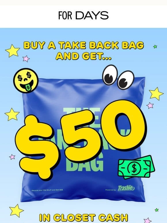 Don’t Miss: Take Back Bag Deal