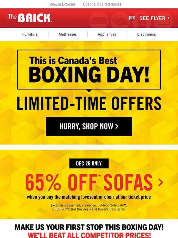 Don’t Wait! Boxing Day Deals End Soon!