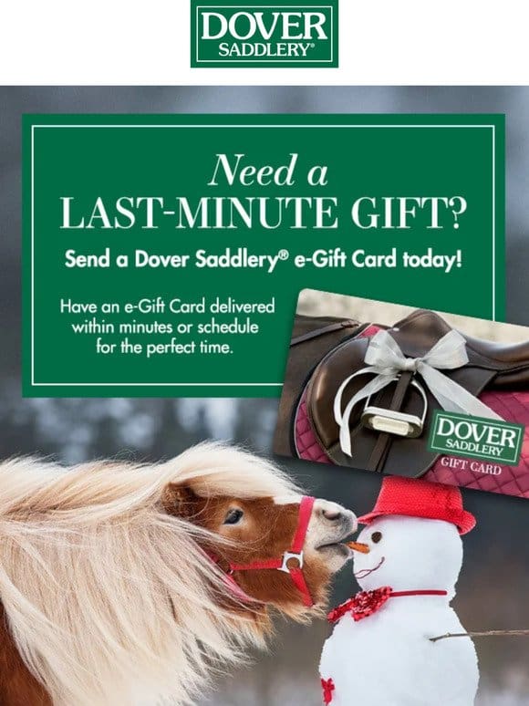 Don’t Worry… Have an e-Gift Card Delivered Within Minutes!