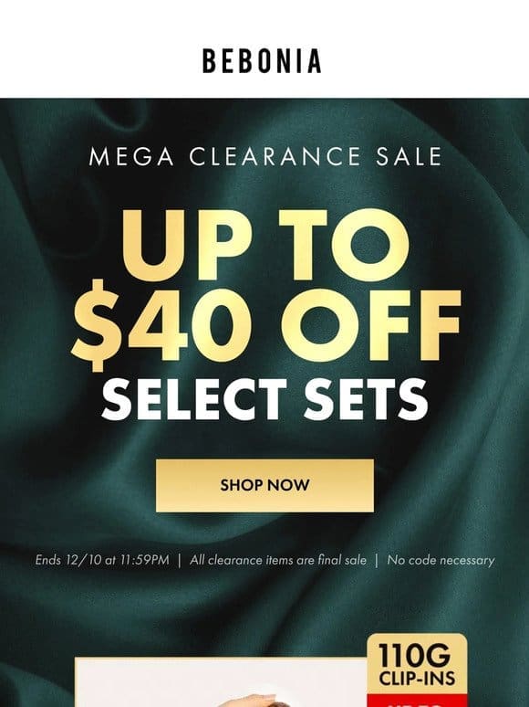 Don’t miss out on our MEGA clearance event!