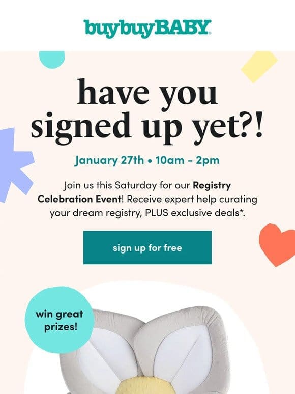 Don’t miss out on our Registry Celebration Event!​ ​