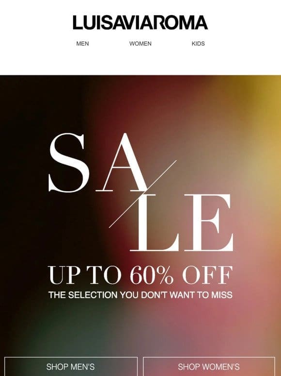 Don’t wait to get up to 60% off designer looks