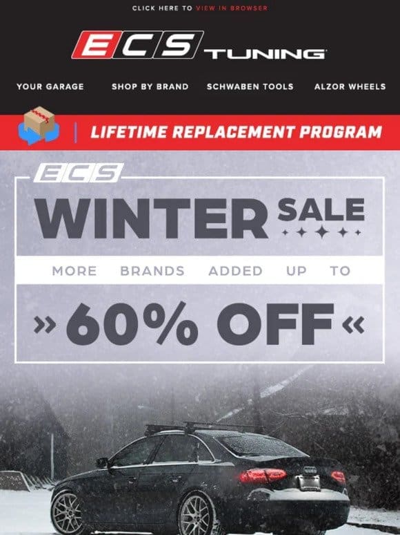 ECS Winter Sale – More Brands Added!