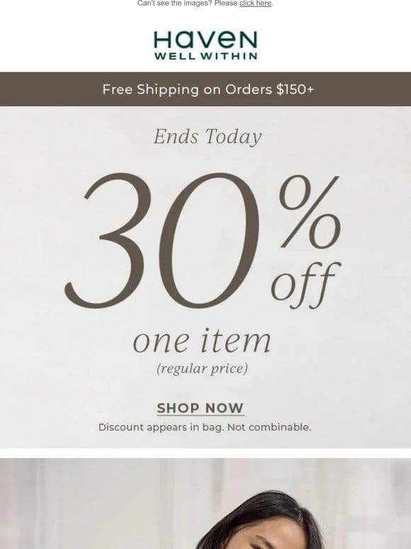 ENDS TODAY: All Markdowns Extra 50% + 20% Off