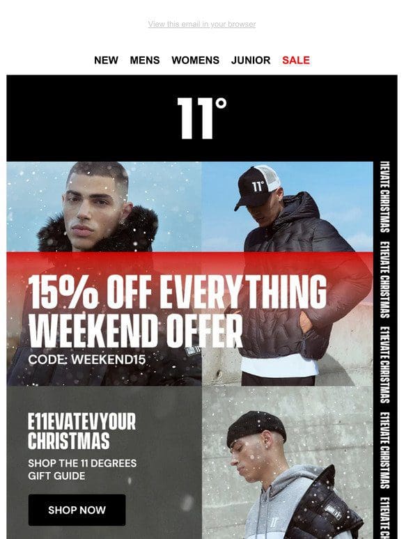 ENDS TONIGHT   | 15% off everything!