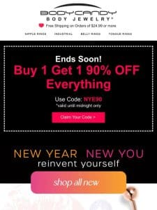 [ENDS soon] Buy 1 Get 1 90%