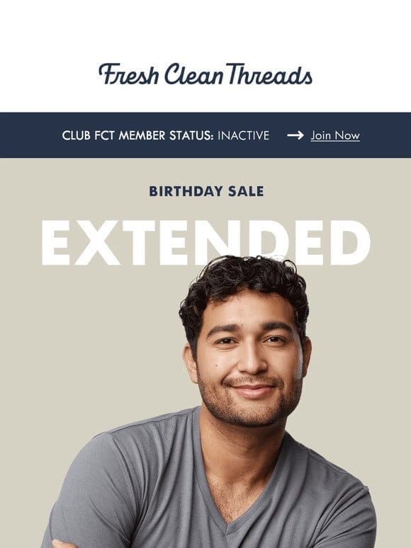 EXTENDED: Birthday Sale