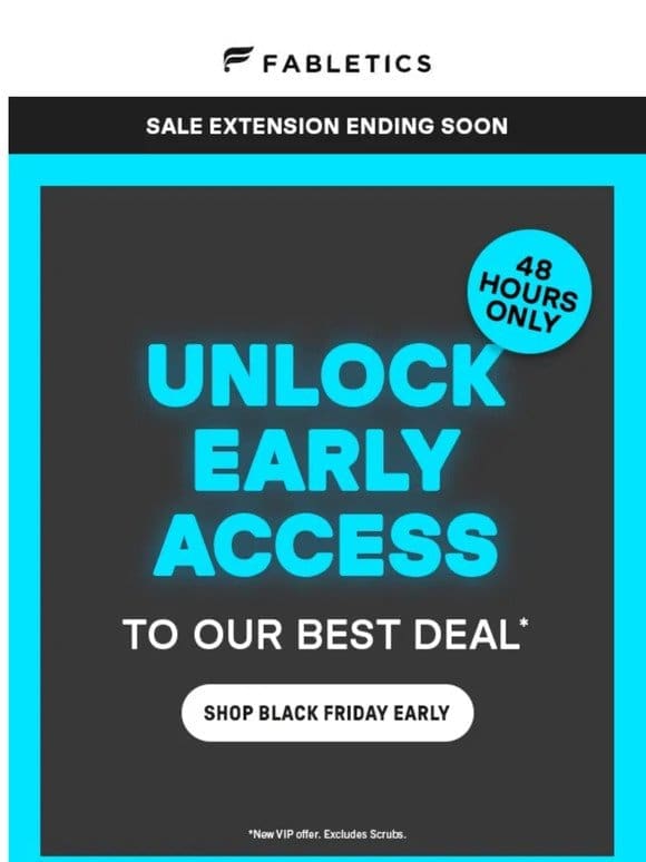 EXTENSION APPROVED: Black Friday Early Access