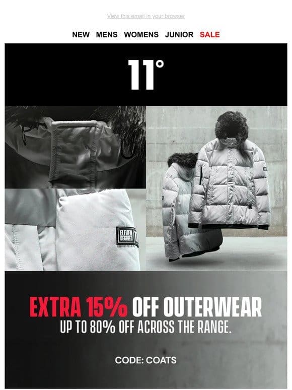 EXTRA 15% OFF COATS! Open for code