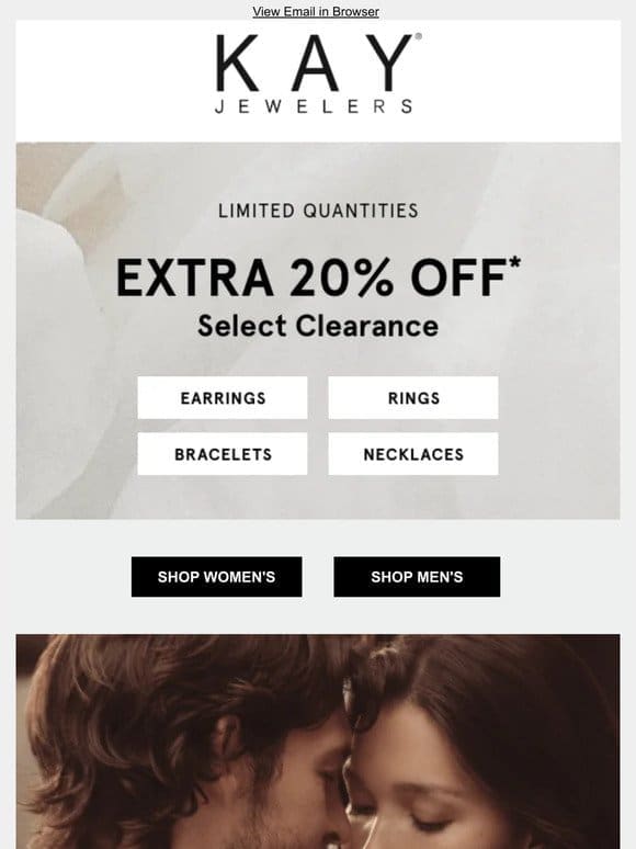 EXTRA 20% OFF SELECT CLEARANCE (!!)