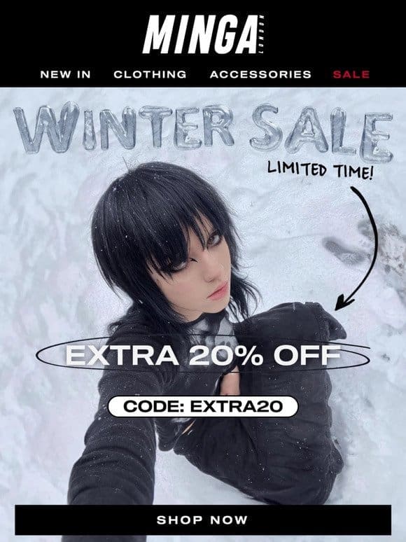 EXTRA 20% Off Winter Sale!  ❄️
