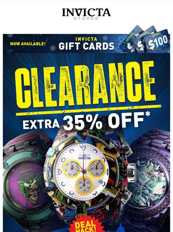 EXTRA 35% OFF Watches On CLEARANCE