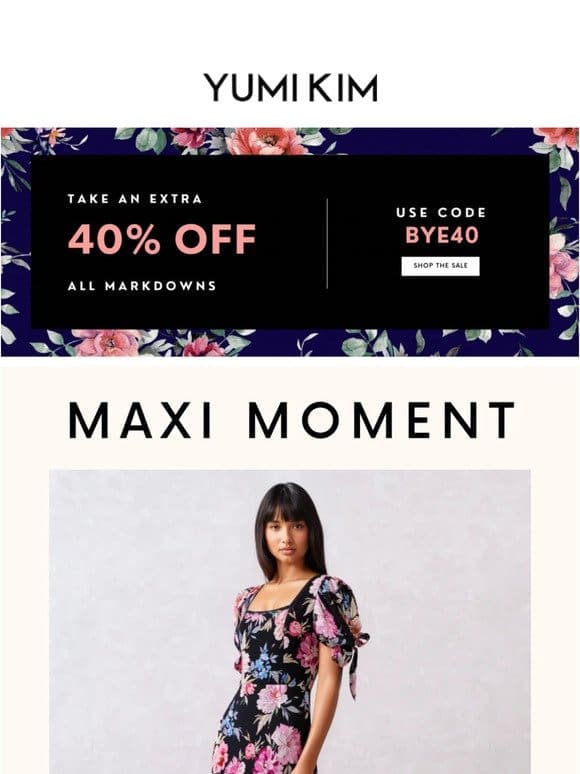 EXTRA 40% OFF Sale Maxis!
