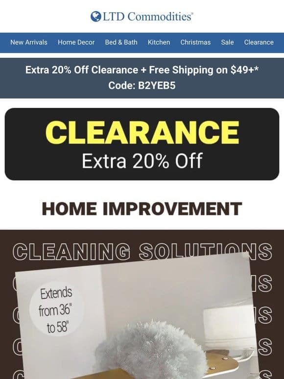 EXTRA Savings on Clearance Inside + FREE Shipping!