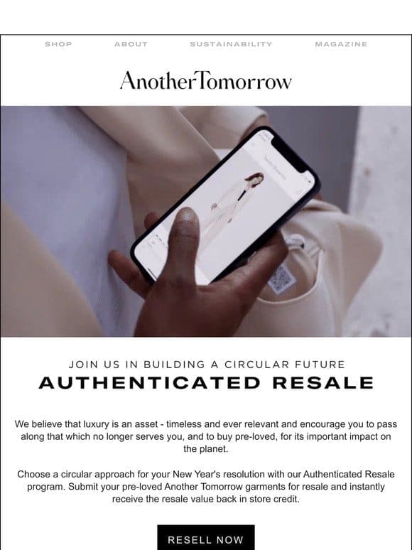 Earn Instant Credit With Authenticated Resale