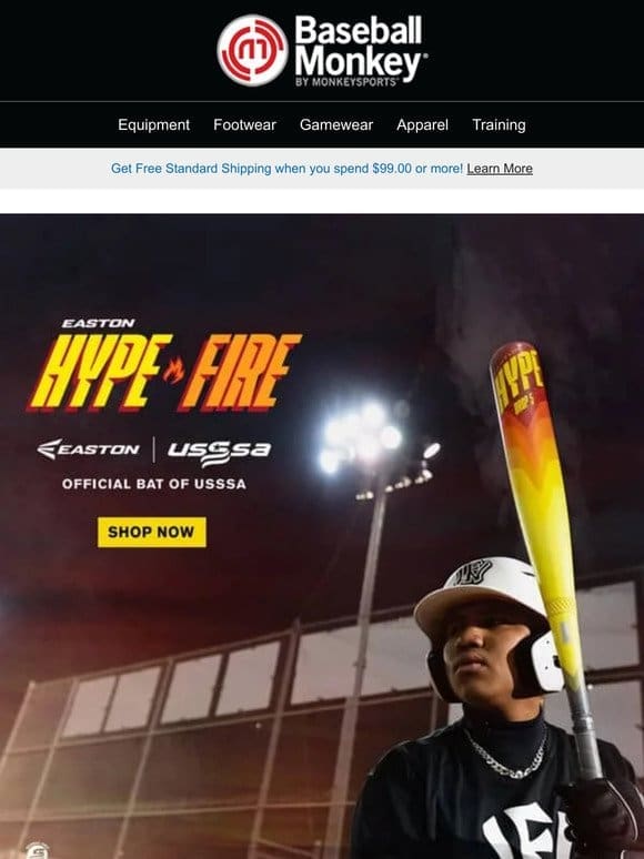Easton Hype Fire: It’s Time to Catch Fire at the Plate!
