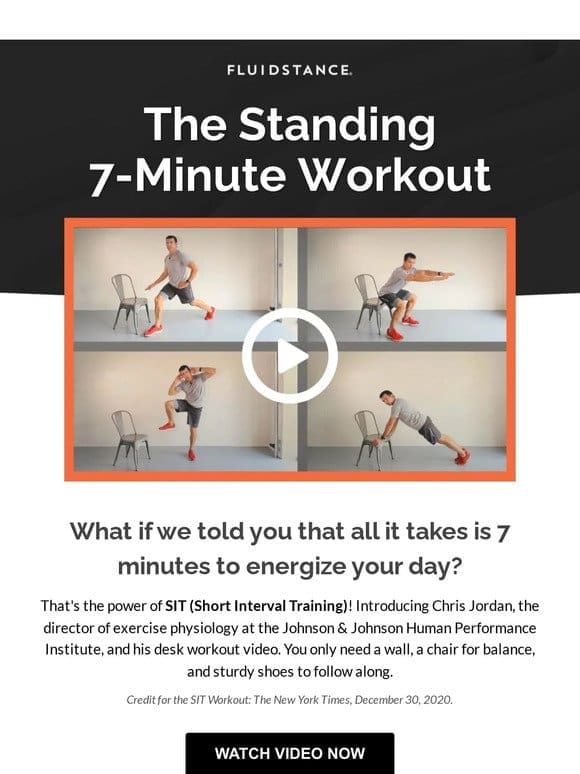 Easy 7-min Standing Workout for your busy workday
