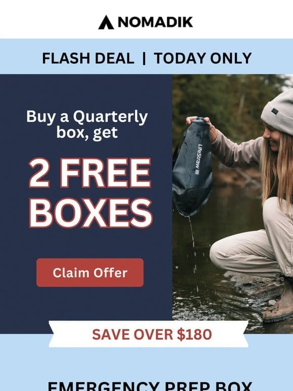 Emergency Box + 2 FREE Bonus Boxes