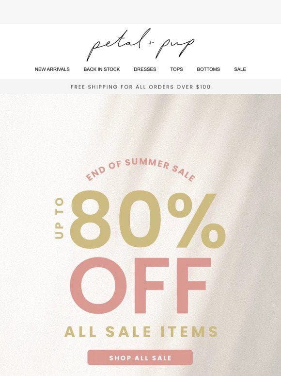 End Of Summer Sale Is Here ❤️