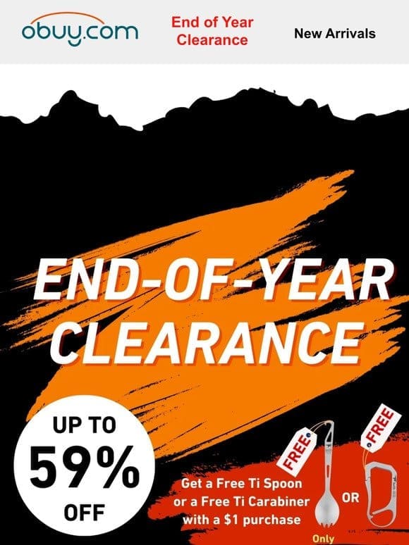End of Year Clearance! | Up to 59% OFF