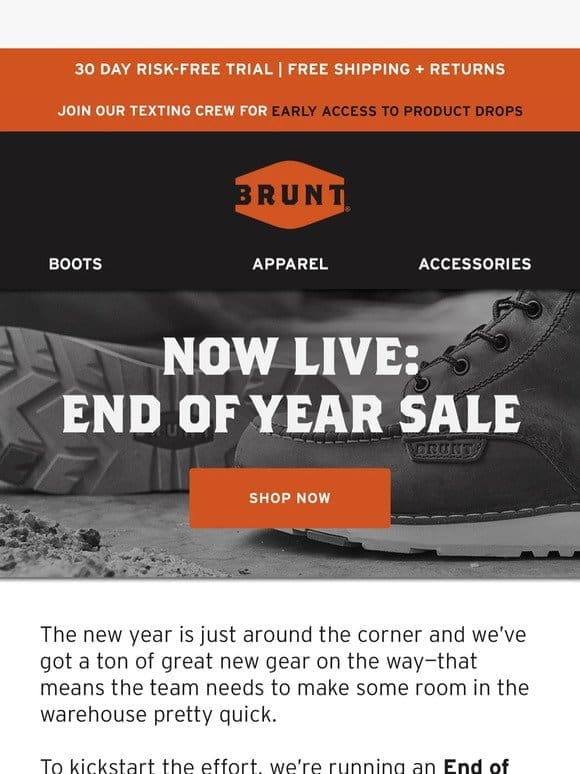 End of Year Sale Starts NOW