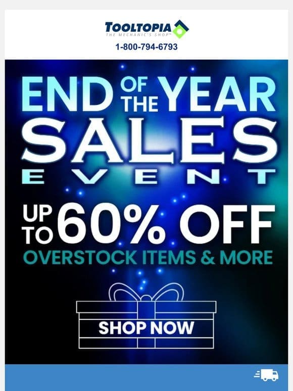End of Year Sales Event Start Now!