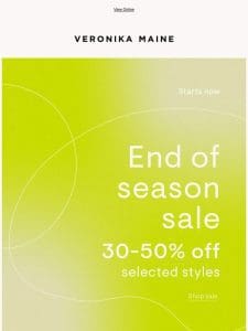 End of Season Sale