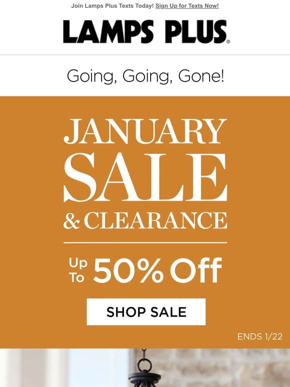 Ends Soon! Don’t Wait – Up to 50% Off