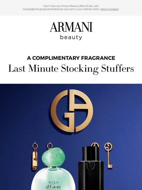 Ends Soon: Receive A Complimentary Full-Size Fragrance Before It’s Too Late