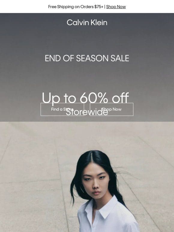 Ends Today in Stores – 50-60% off Outwear， Cold Weather Accessories and Sweaters