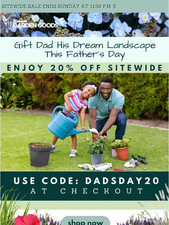 Enjoy Sitewide Savings for Father’s Day Weekend! ☀️