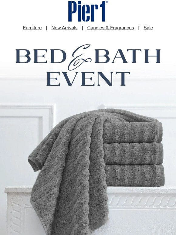 Enjoy Up to $500 Off: Bed & Bath Event Now Live!  ️