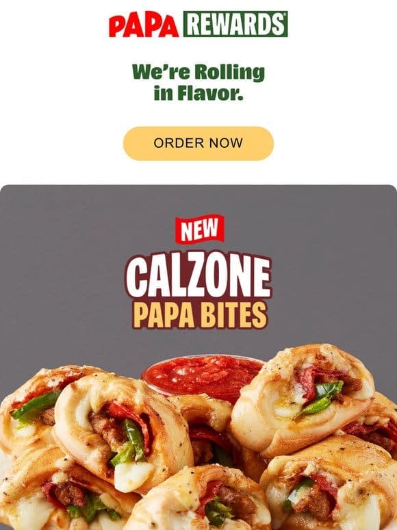 Enjoy the All-New Calzone Papa Bites