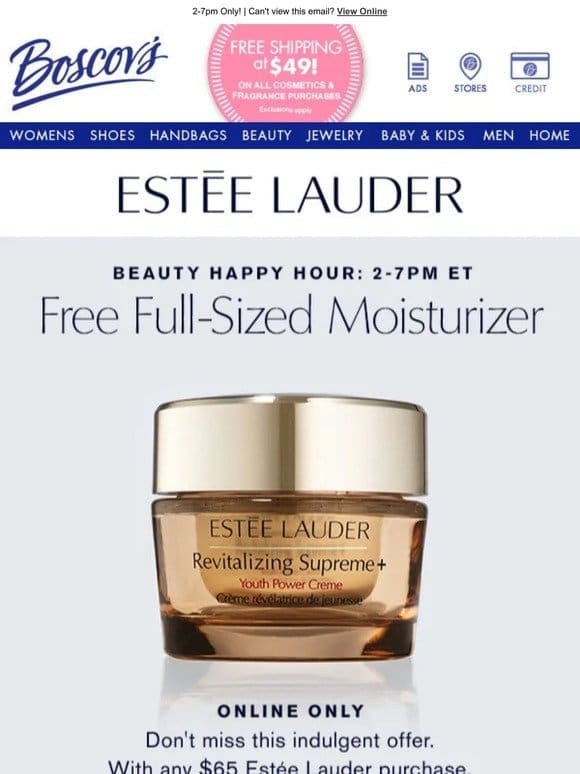 Estée Lauder™ FREE Moisturizer