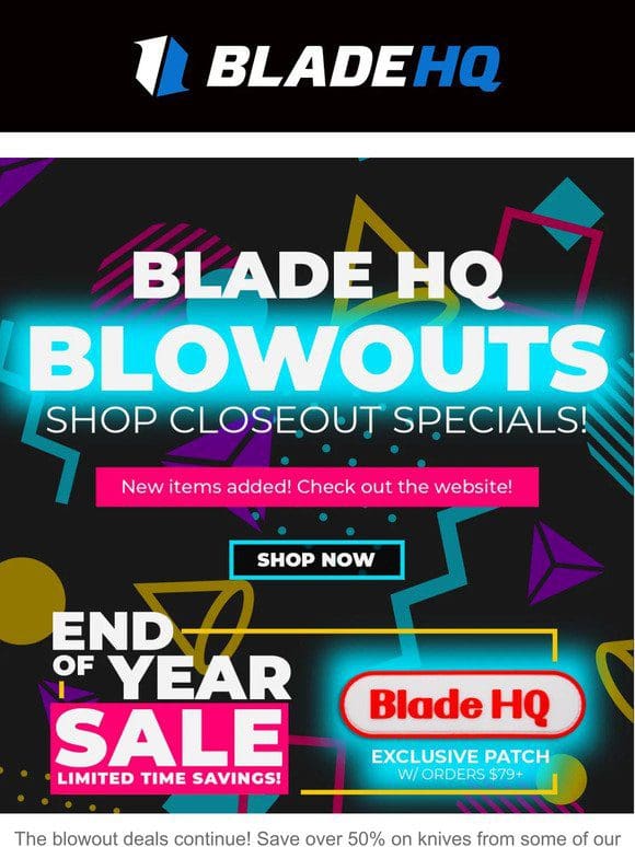 Even more blowout deals are coming your way!