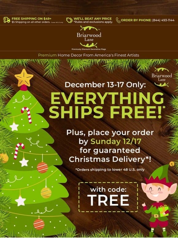 Everything Ships Free: 12/13-12/17