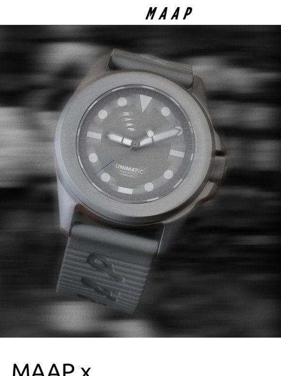 Exclusive Early Access: MAAP X UNIMATIC Watches