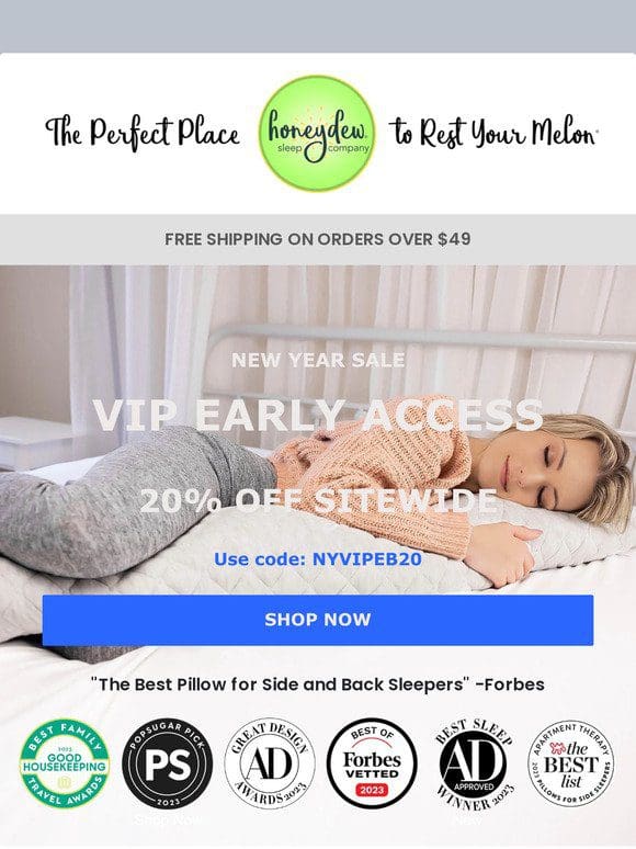 Exclusive Offer: 20% Off Sitewide for VIPs