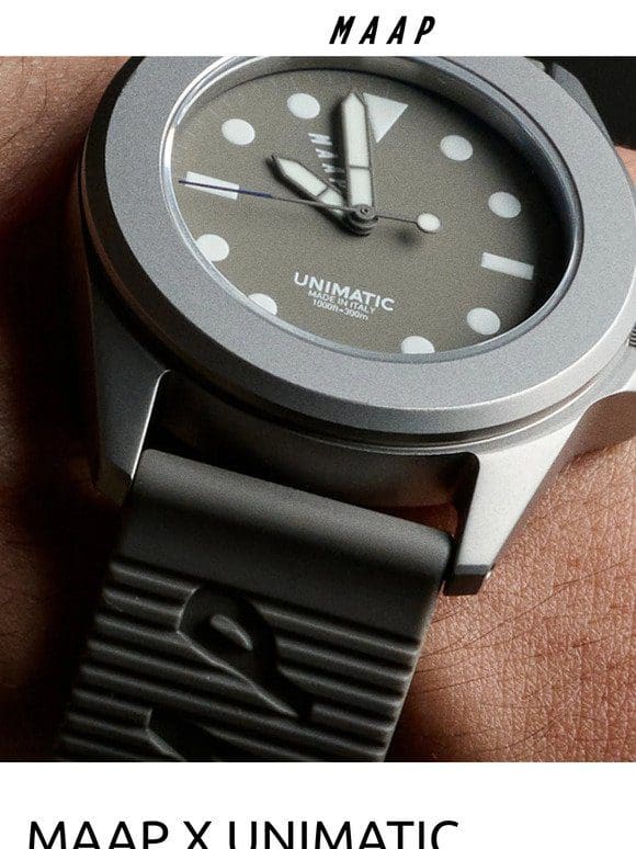 Exclusive Preview: Limited-edition MAAP X UNIMATIC Watch