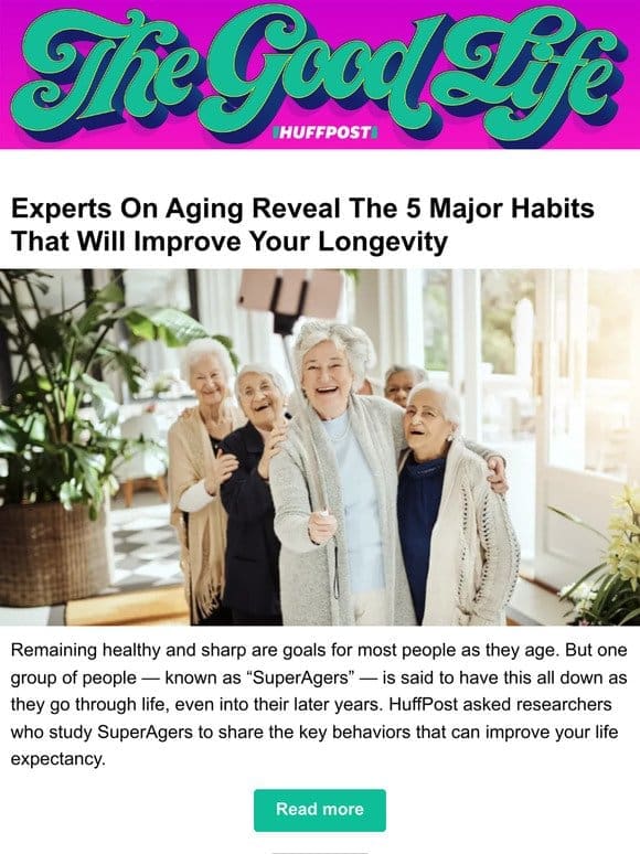 Experts on aging reveal the 5 major habits that will improve your longevity