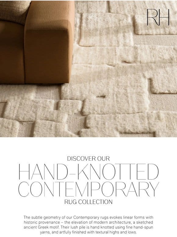Explore New Hand-Knotted Contemporary Wool Rugs
