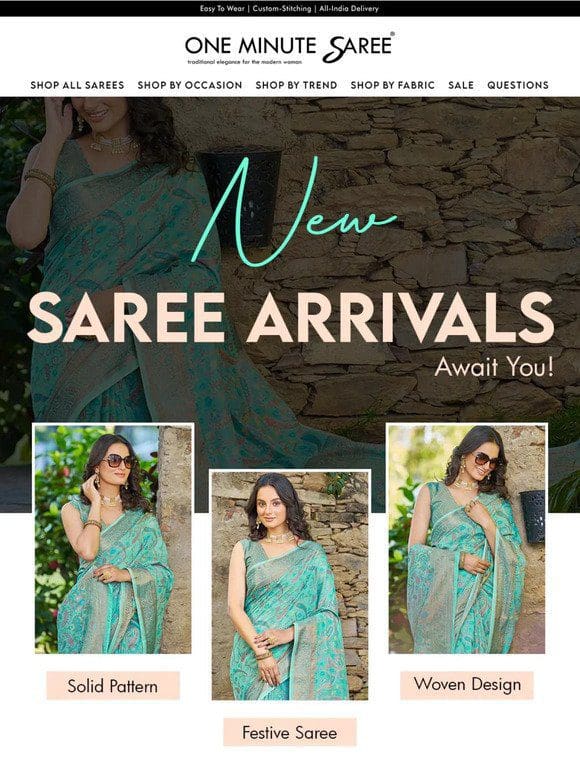 Explore Our Fresh Saree Collection