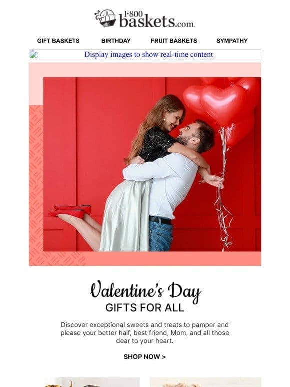 Explore gourmet Valentine’s Day gifts galore.