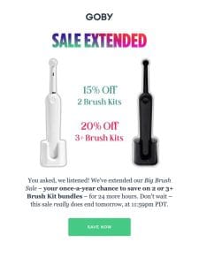 Extended for 24 Hours: The Big Brush Sale